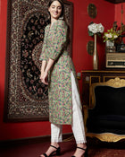 Fern Whisper Printed Cotton Kurta