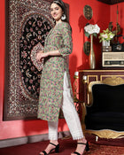 Fern Whisper Printed Cotton Kurta