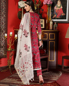 Maroon Cotton Printed Anarkali Kurta Pant with Dupatta Set Ethnic Wear for Women