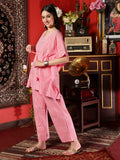 Wander Line Rayon Stripe Co-ord Set for Women Travel Ready Elegance