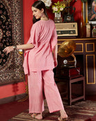 Wander Line Rayon Stripe Co-ord Set for Women Travel Ready Elegance