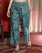 Breezy Oisse Turquoise Cotton Co-ord Set for Women Ocean Inspired Everyday Elegance