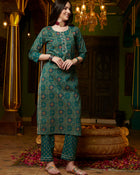 Leafsong Grace Floral Printed Kurta Pant with Dupatta Set