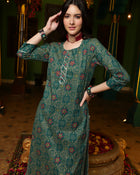 Leafsong Grace Floral Printed Kurta Pant with Dupatta Set