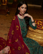 Leafsong Grace Floral Printed Kurta Pant with Dupatta Set