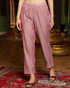 Coral Mistn Silk Blend Kurta Pant with Dupatta Set