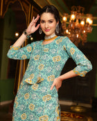 Whispering Meadows Printed Kurta Pant Dupatta Set