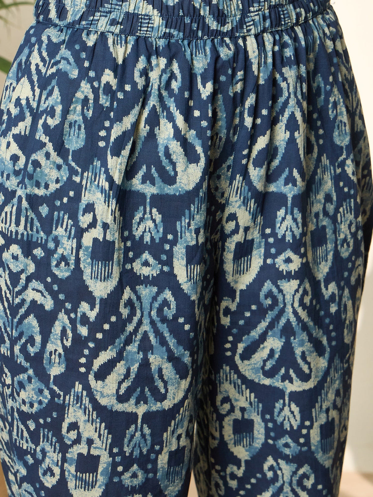 Ishya Blue Pure Cotton Co-ord Set with Top & Trousers