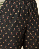 Gulzar Floral Printed Pure Cotton Top, Trousers & Shrug Co-Ord Set