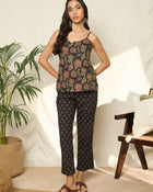Gulzar Floral Printed Pure Cotton Top, Trousers & Shrug Co-Ord Set