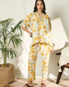 Mehira Floral Printed Cotton Tunic & Trouser Co-ord Set