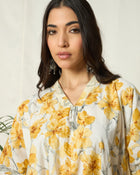 Mehira Floral Printed Cotton Tunic & Trouser Co-ord Set