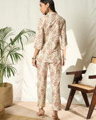 Naira Meadow Floral Printed Tunic & Trouser Co-Ord Set