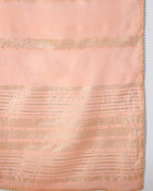 Peach Gleam Mirror Work Embroidered Cotton Kurta with Trousers & Dupatta