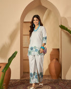 Elira Bloomfield – Floral Placement Printed Cotton Co-Ord Set