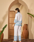 Ruhani Indigo Block Printed Co-Ord Set