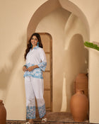 Ruhani Indigo Block Printed Co-Ord Set
