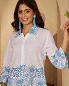 Ruhani Indigo Block Printed Co-Ord Set