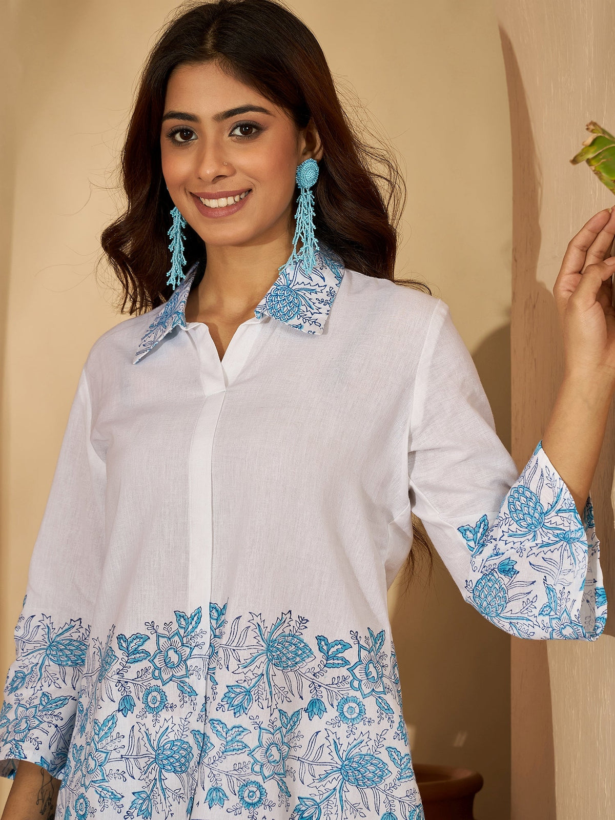Ruhani Indigo Block Printed Co-Ord Set