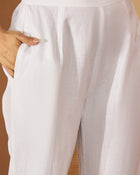 Aara – Pure Cotton V-Neck Kaftan & Trousers Co-Ord Set - aunlabel
