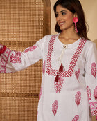 Ruhani Vistara – Abstract Printed Wrap-On Tunic & Trouser Co-Ord Set