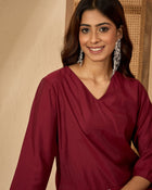 Ishara – Embroidered Tunic & Trouser Co-Ord Set with V-Neck Design