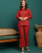 Sienna Tale Printed Pure Cotton Shirt & Trouser Co-Ord Set
