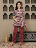 Berry Luxe Maroon Co-Ord Set