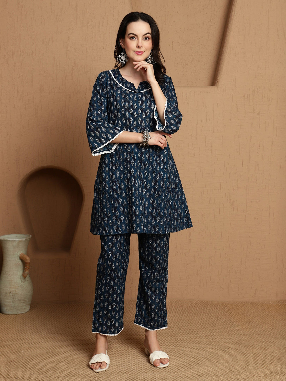 Deep Current Navy Blue Co-Ord Set