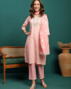 Petal Haze Embroidered Kurta Set