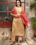 Marigold Muse Floral Printed Kurta Pant with Dupatta Set  Ethnic Wear for Women