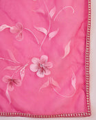 Rosevale Grace Floral Yoke Design Cotton Kurta with Trouser & Dupatta