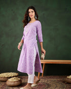 Bindra Bandhani Printed Kantha Work Kurta