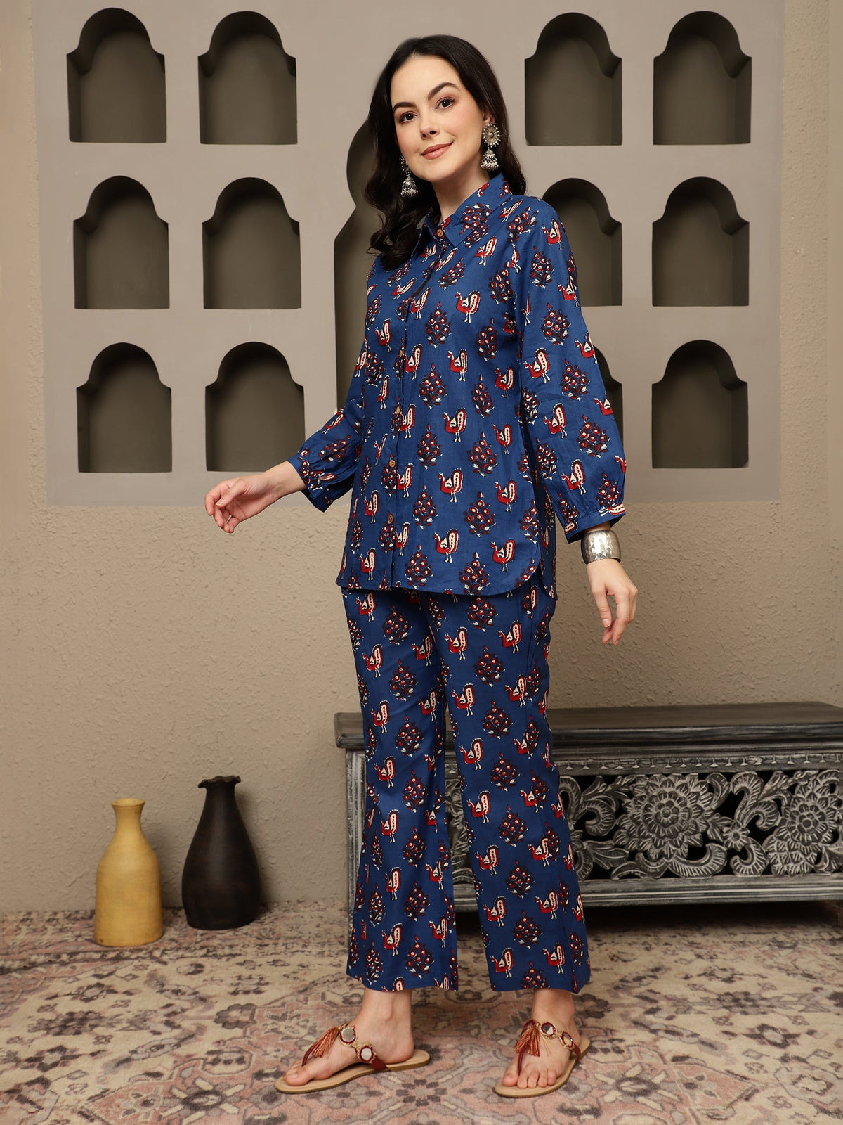 Nautica Essence Cotton Co-Ord Set With Shirt & Trouser