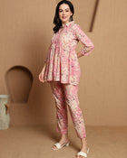 Pink Serenade Cotton Shirt & Trouser Co-Ord Set