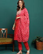 Roselle Grace Embroidered Silk Kurta Pant Dupatta Set