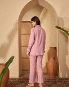 Eira Mauve Mist – Shirt Collar Long Sleeve Co-Ord Set