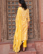 Sunshine Bloom  Floral Printed Kurta Pant with Dupatta Set Ethnic Wear for Women