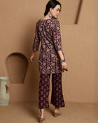 Tavisa Dark Brown Pure Cotton Co-ord Set