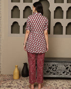 Berry Luxe Maroon Co-Ord Set