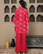 Sarini Printed Pure Cotton Tunic & Trousers Co-ord Set