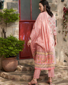 Ethnic Motifs Printed Gotta Patti Pure Cotton Kurta & Trouser With Dupatta