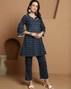 Deep Current Navy Blue Co-Ord Set