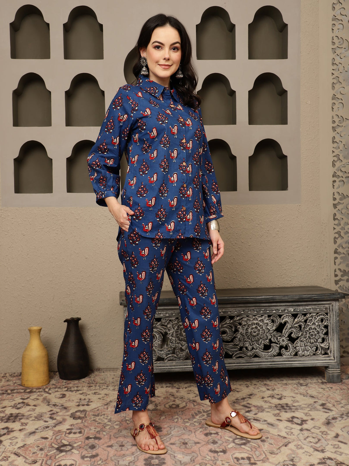 Nautica Essence Cotton Co-Ord Set With Shirt & Trouser