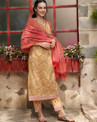 Marigold Muse Floral Printed Kurta Pant with Dupatta Set  Ethnic Wear for Women