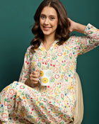 Citrus Bloom Fruit Printed Co-Ord Set