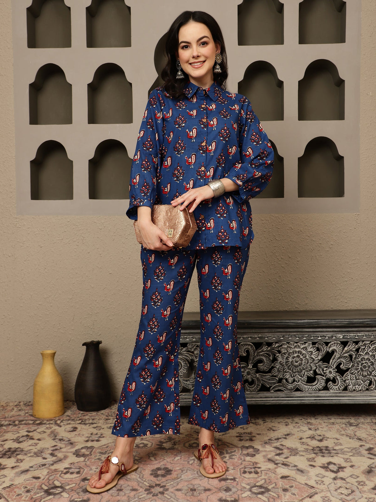 Nautica Essence Cotton Co-Ord Set With Shirt & Trouser