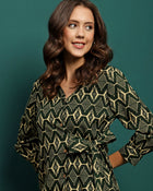 Forest Muse Printed Rayon Tunic & Trouser Co-Ord Set