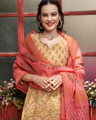 Marigold Muse Floral Printed Kurta Pant with Dupatta Set  Ethnic Wear for Women