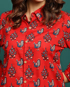 Sienna Tale Printed Pure Cotton Shirt & Trouser Co-Ord Set